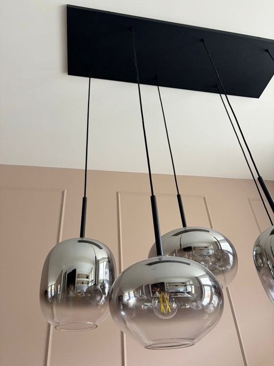 Image 1 of Suspension élégante style hôtelier avec verre fumé