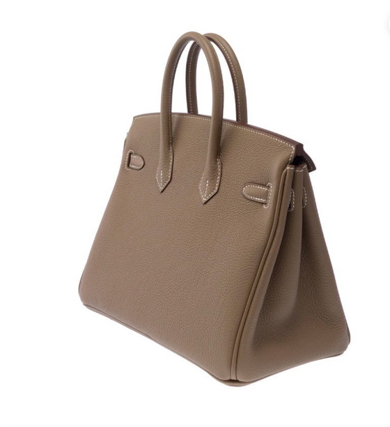 Image 1 of Sac HERMES Birkin 25 en cuero Étoupe - 103575