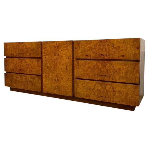Luigi Saccardo Mid Century Wurzelholz Sideboard Gasparello 1970