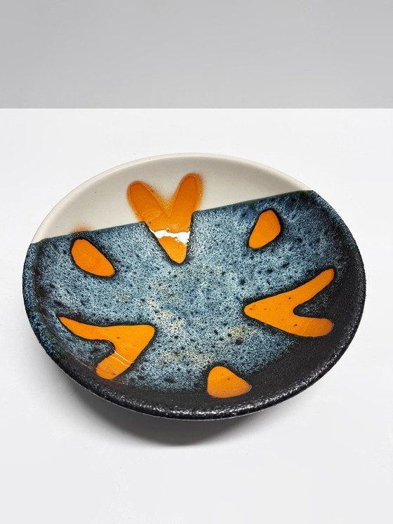 Image 1 of Raro set di tre ciotole in ceramica, Elchinger Atelier. Francia, 1950.