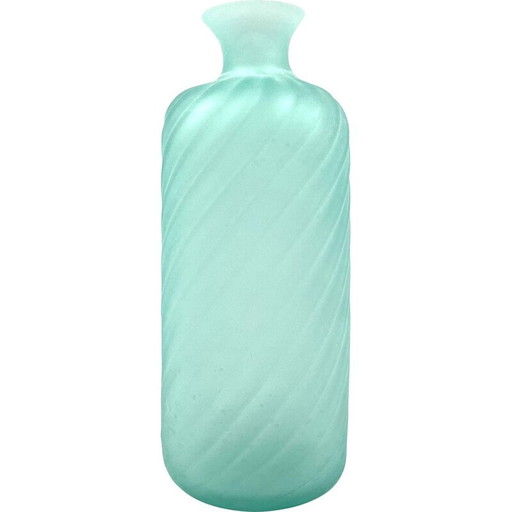 Vintage frosted glass vase from Murano by Gino Cenedese, Italy 1970