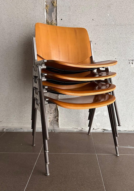 Image 1 of 4x DSC 106 Stoel van Giancarlo Piretti voor Castelli, ca 1960