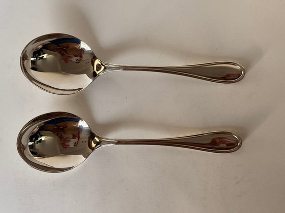 Image 1 of Service de table suédois Faden en argent massif Wilkens, composé de 16 pièces.