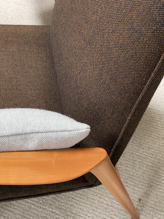 Set van 2 Scandinavisch moderne design fauteuils Hallingdal kersenhout – Textile, Wood (photo 3 of 12)