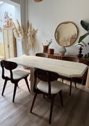 Vintage Travertine Dining Table