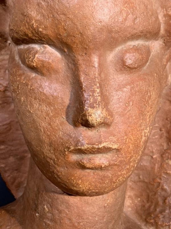 Sculpture Expressionniste Art Déco Buste de Femme Nue par Harry Elstrom, années 1940 – Art Deco (photo 5 of 18)