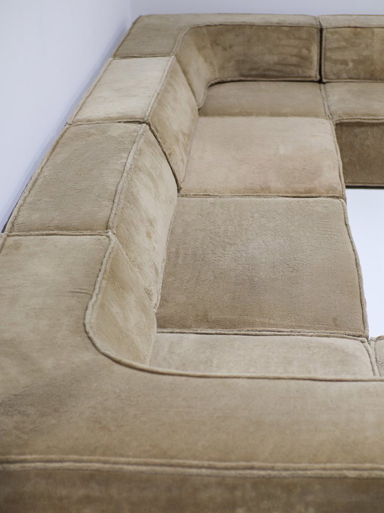 XXL Cor Trio Modulaire Sofa Landscape Bank Beige Geel 1973 – Modulaire banken, Textile (photo 12 of 21)