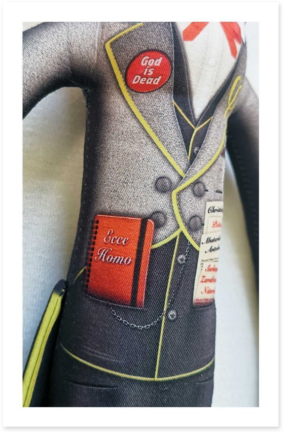 Image 1 of Sculpture philosophique de Friedrich Nietzsche | Poupée d'art design | Objet de décoration intellectuelle