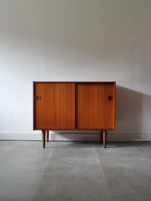 Vintage Danish Teak Sliding Door Wardrobe