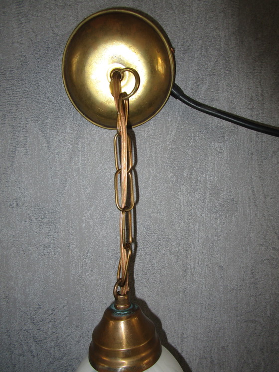 Image 1 of Bellissima lampada a sospensione/lampada da ingresso in opalino