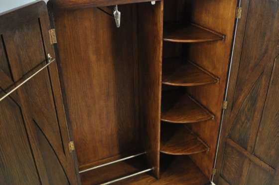 Image 1 of Armadio e/o mobile da ingresso in legno, pezzo unico in stile Art Nouveau, anni '30.
