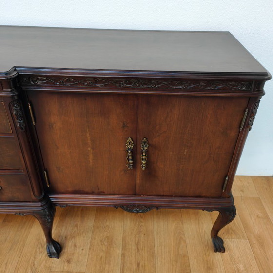 Image 1 of Vintage Chippendale dressoir buffetkast ladekast wandkast
