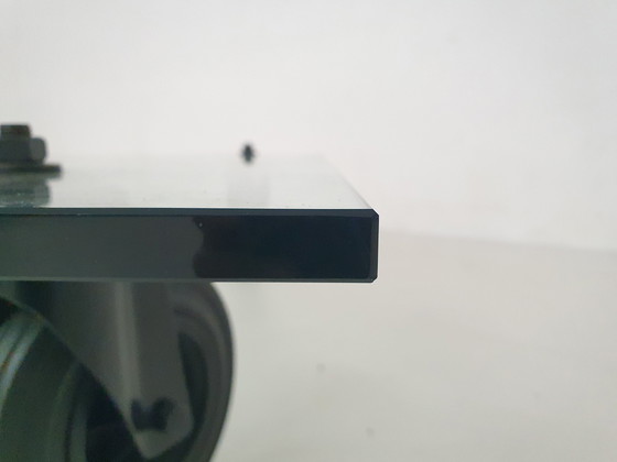 Image 1 of Gae Aulenti for Fontana Arte "Tavolo con Ruote" Italy 1980