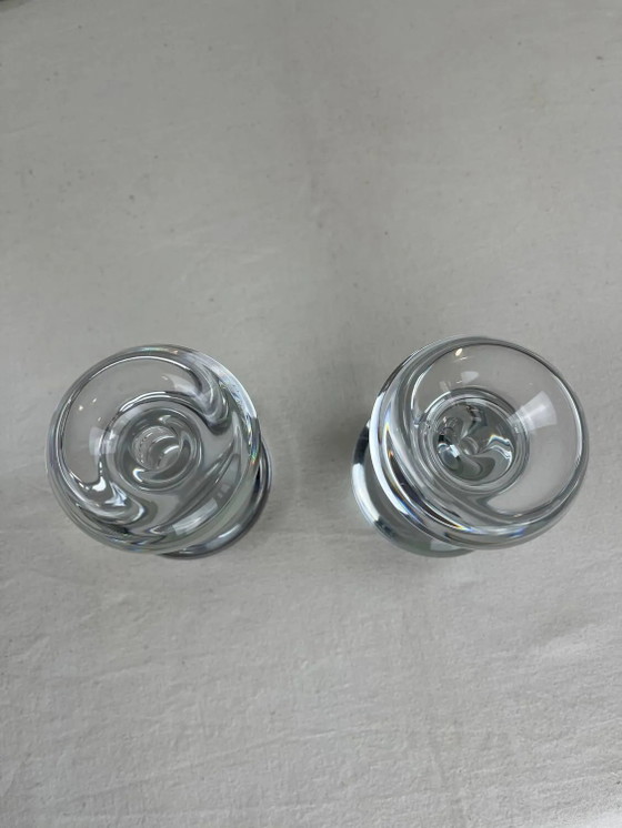 Set van jaren 70 design kandelaars – Kandelaars en kaarsen, Crystal, Glass, Vintage (photo 8 of 12)