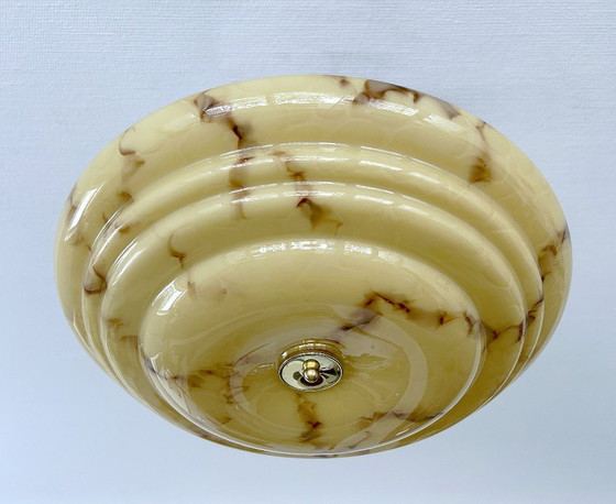 Image 1 of Art Deco Glass Pendant Light