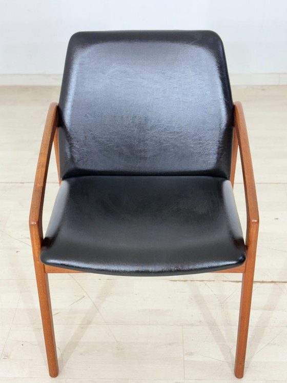 Deense designfauteuil uit het midden van de 20e eeuw / Teakhouten stoel / Fauteuil uit de jaren 60 / Deense (photo 3 of 10)