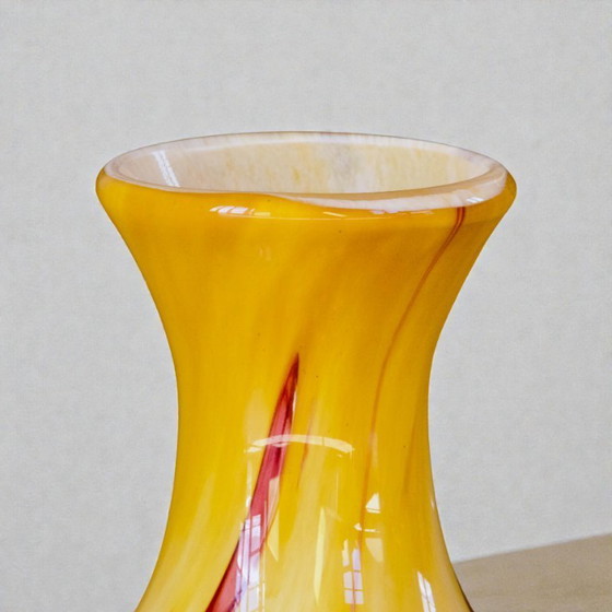 Image 1 of Murano vase in flame-blown opaline glass, 1960