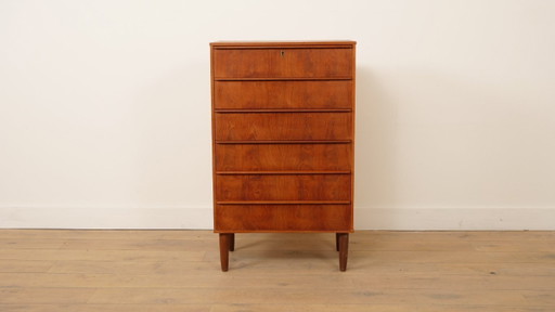 Dänische Vintage-Kommode | Teakholz | 6 Schubladen | 105 cm