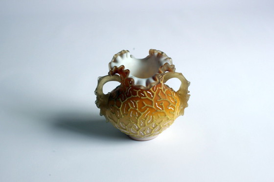 Image 1 of Victorian Glass Coralene Vase, Late 19th Century