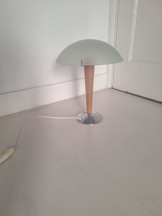 Lampe champignon Ikea – Verre, Bois (photo 7 of 7)