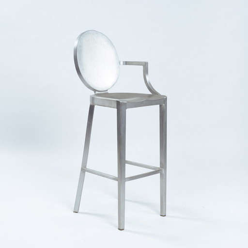Philippe Starck Kong Aluminium Barkruk voor Emeco