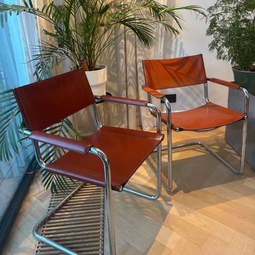 Ensemble de 12 chaises Matteo Grassi MG5 - cognac