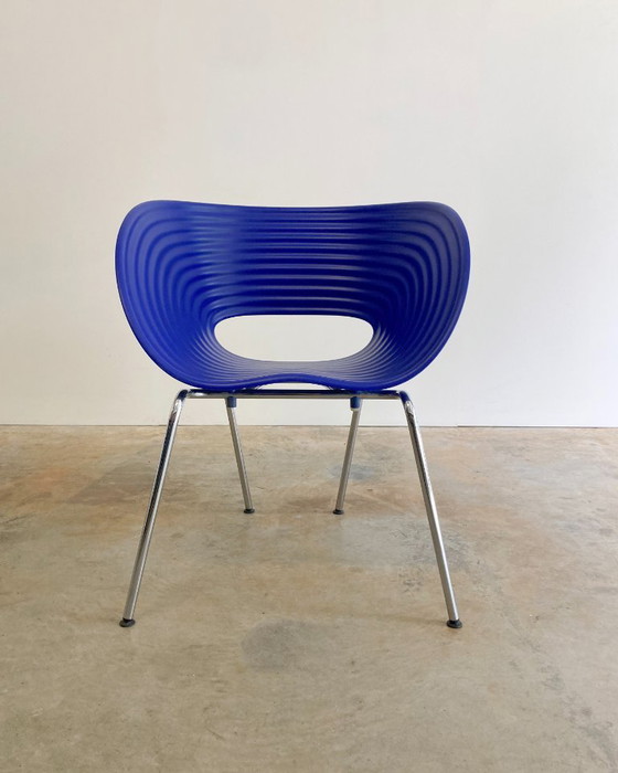 4x Vitra Tom Vac Stuhl blau von Ron Arad – Esszimmerstühle, Metal, Plastic, Modern (photo 5 of 12)