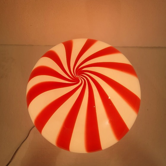 Image 1 of Tischlampe, mundgeblasener Glaskolben, Muranoglas, 80er Jahre – Italien