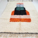 Tapis beni ouraine marocain authentique d'atlas 150/250 cm