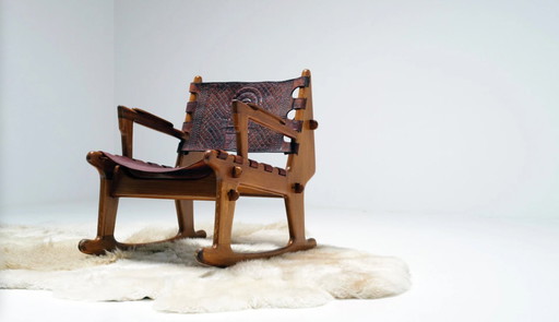 Rocking Chair van Angel Pazmino voor Estilo Moult, 1960's