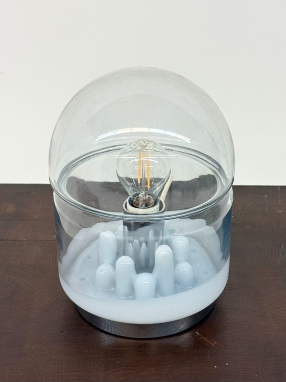Image 1 of Italienische Tischlampe aus Muranoglas im Weltraumzeitalter