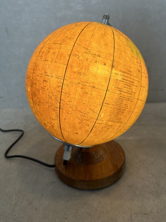 Mappamondo Vintage 1980/ Illuminazione - Vetro – Räth, Lampade da tavolo, Wood, Glass (photo 4 of 12)