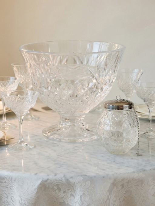 WMF Punch Eis-Ei mit Kette, Glaskugel, Punschkühler, Getränkekühler-Eiswürfel