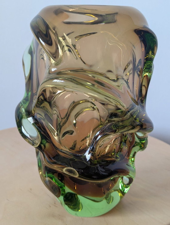 Jan Kotik Beránek Verrerie Art Verre Design Iconique Vintage Vase Hélice – Beránek Glassworks, Glass (photo 4 of 5)