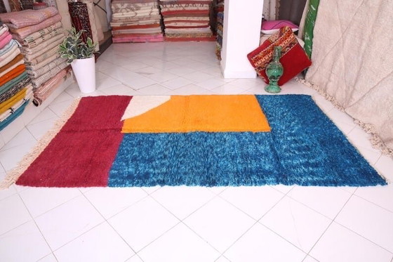 Image 1 of Tapis berbère traditionnel fait main artisanale taille 1,5/2,5 m
