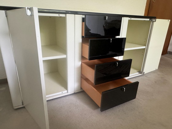 Interlübke Ladekast Designklassieker Wit Zwart, Ladekasten, Hout, Metaal, Modern (foto 7 van 12)