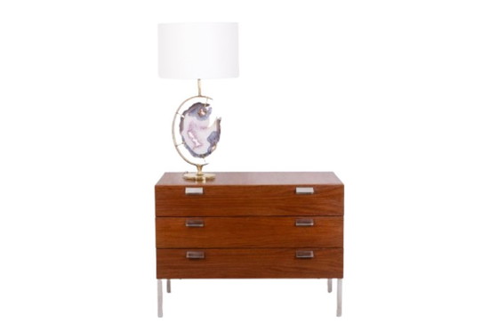 Image 1 of André Monpoix. 3-drawer teak chest of drawers. 1960s.