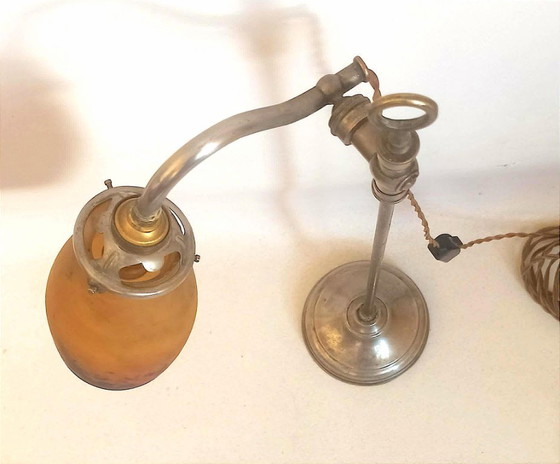 Image 1 of Muller Art Deco Height Adjustable Table Lamp, 53 cm