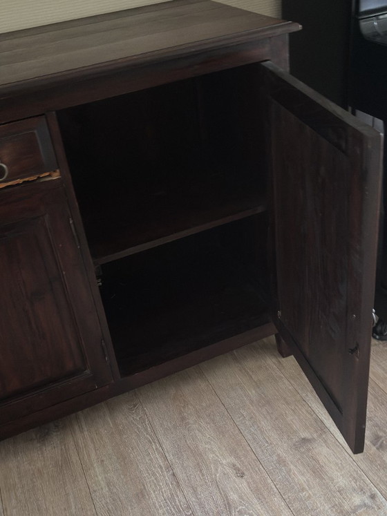 Credenza in legno massello marrone scuro – Credenze, Wood (photo 7 of 10)