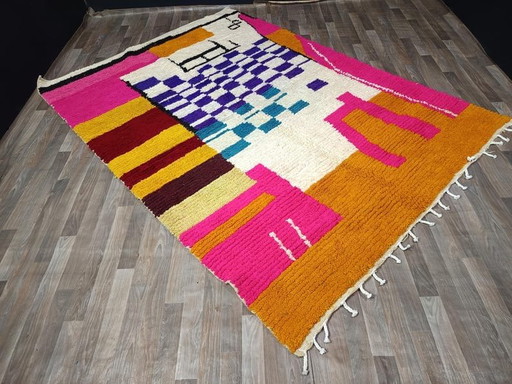 Handgewebter Naturwollteppich, traditionelle Handwerkskunst, 2/3 m – vloerkleden en tapijten, Wool (photo 2 of 8)