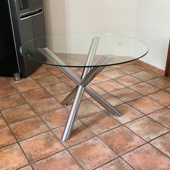 Image 1 of Mesa Renato Zevi para Roche Bobois. 1970. Diámetro 110cm.