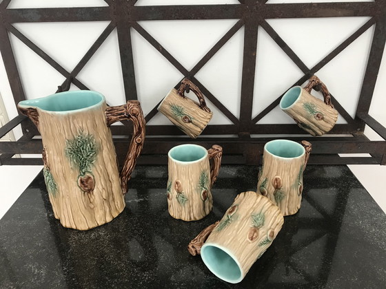 Image 1 of 1 jug plus 5 matching mugs