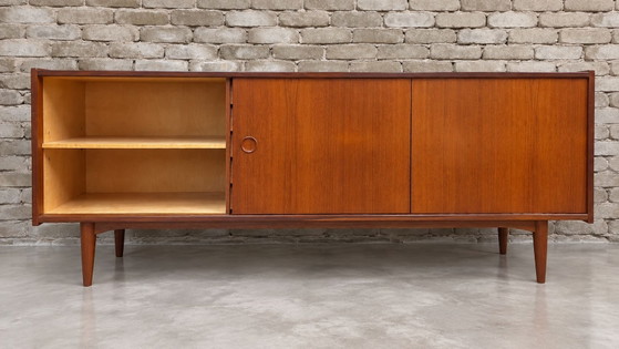 Grande Credenza Scandinava in Teak – Anni '60 – Credenze, Legno (photo 5 of 13)