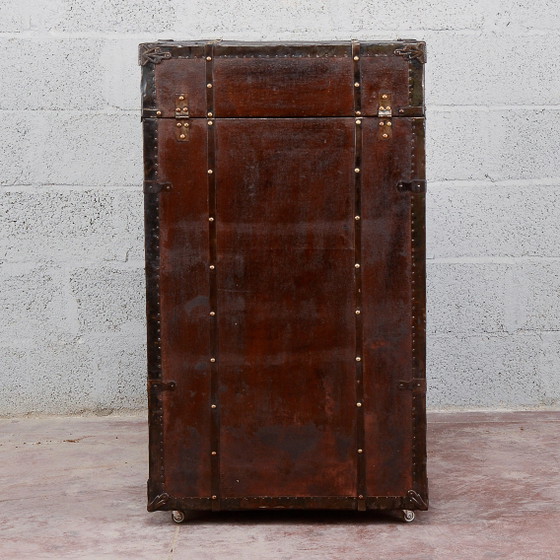Rollbarer Reisekleiderschrank mit Fächern – Reisetaschen, Metall, Vintage (photo 6 of 26)