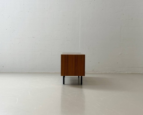 Image 1 of Mid-century lowboard with walnut drawer fronts, 1960s