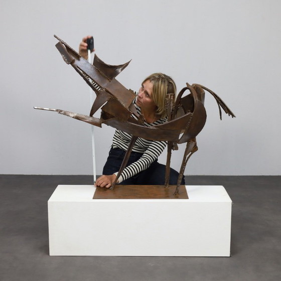 Image 1 of Sculpture du Cheval de fer par Raphaël Saintenoy, Europe, années 1960