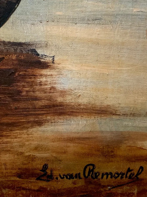 E. Remortel. Table "Seascape". – Paintings & Drawings, Canvas (photo 4 of 5)