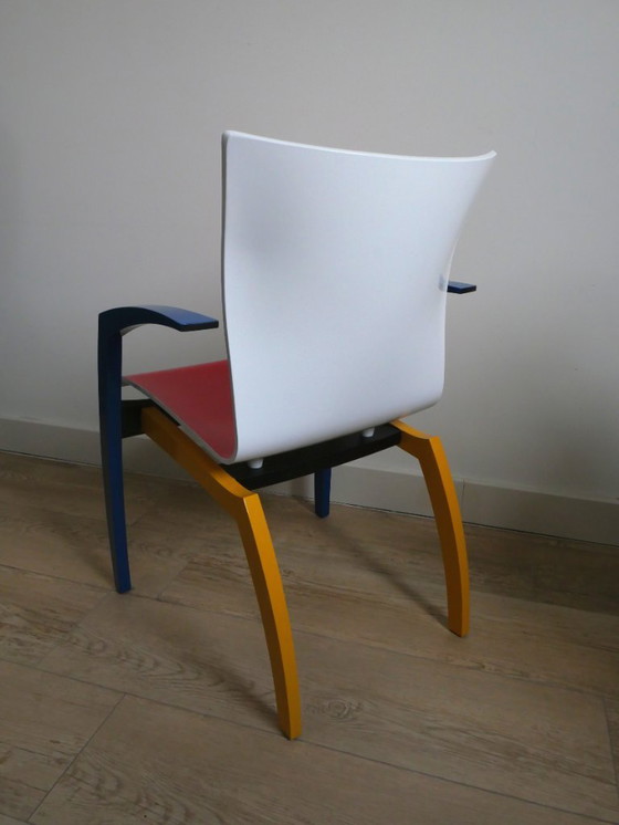 Image 1 of Sedia da pranzo Leolux Camarilla ispirata a "Mondriaan".