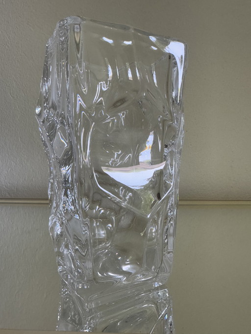 Vase cristal de Sèvres massif années 50