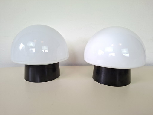 2 universal vintage mushroom lamps